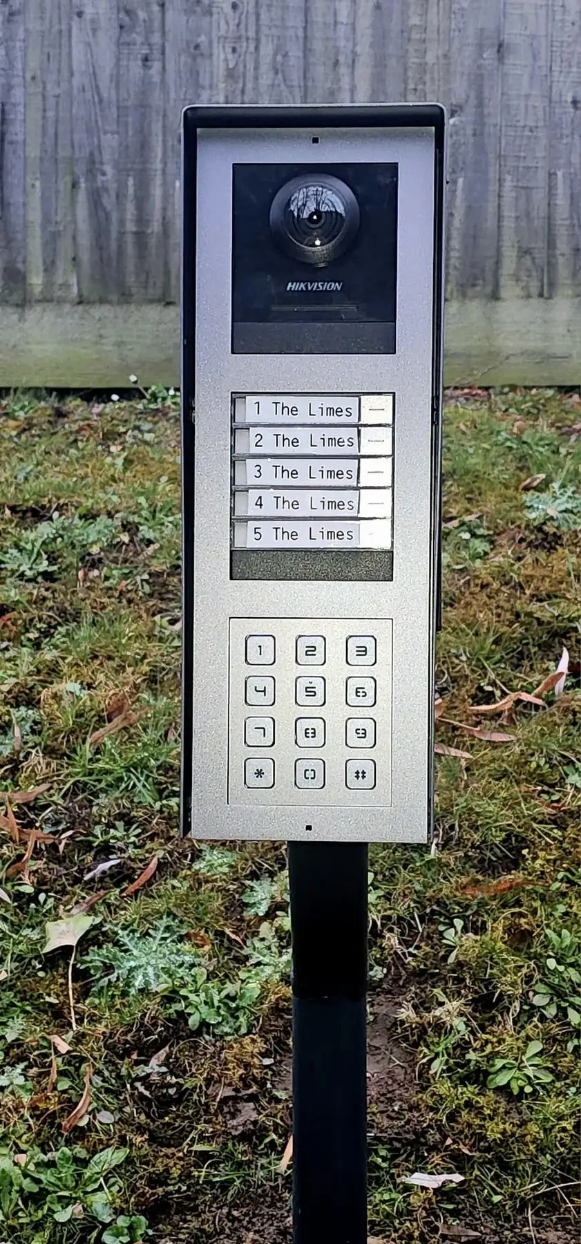 Hikvision IP video intercom installed at an Essex property