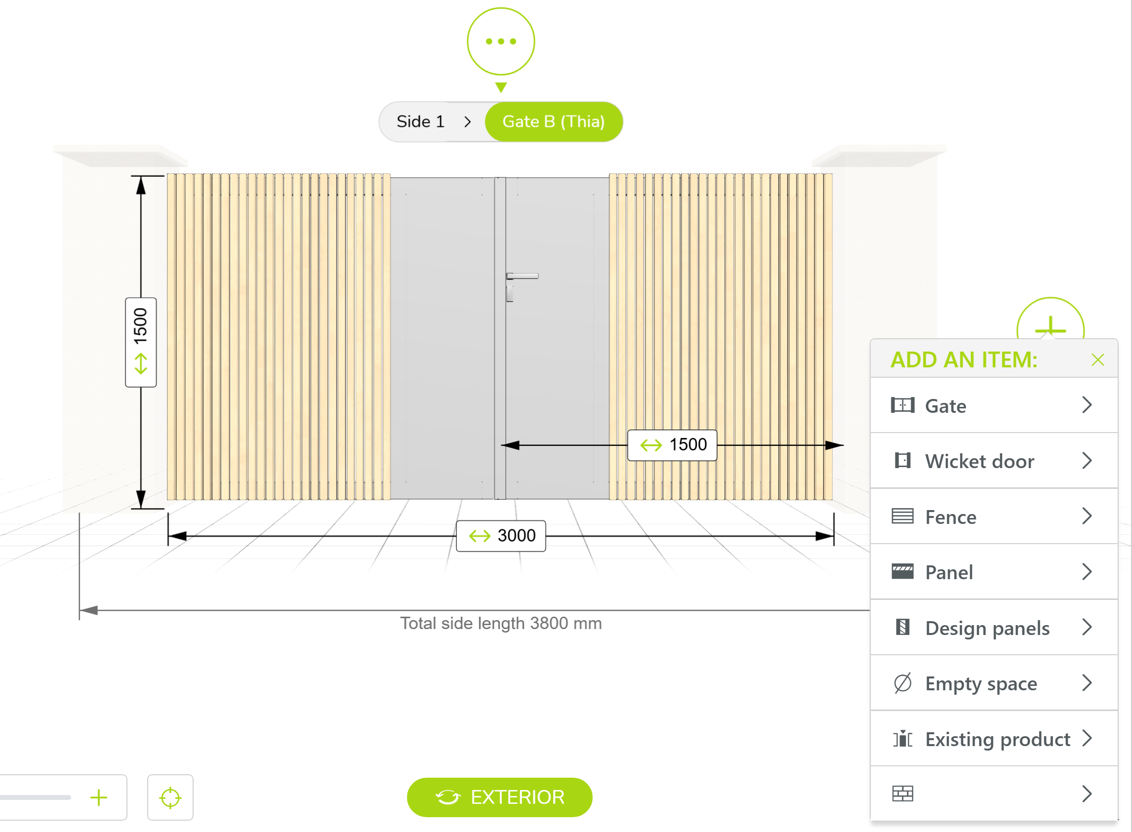 Expanding the design with additional fencing and walls