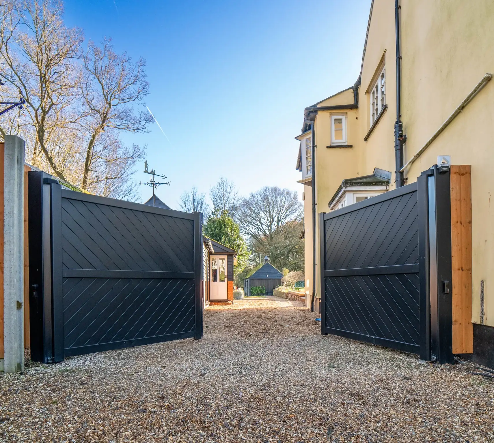 Driveway gate installation in Chelmsford, Essex