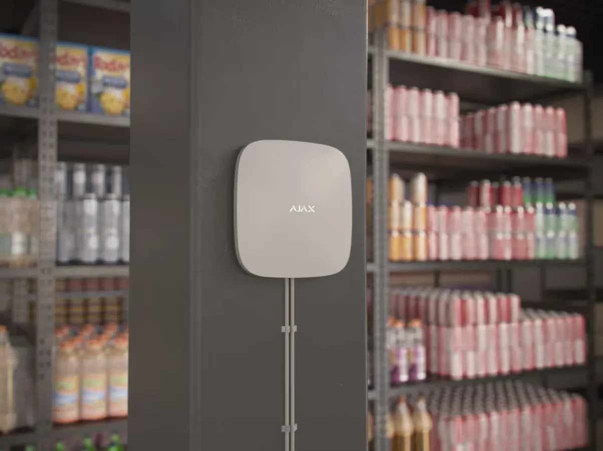 Alarm panel in a warehouse