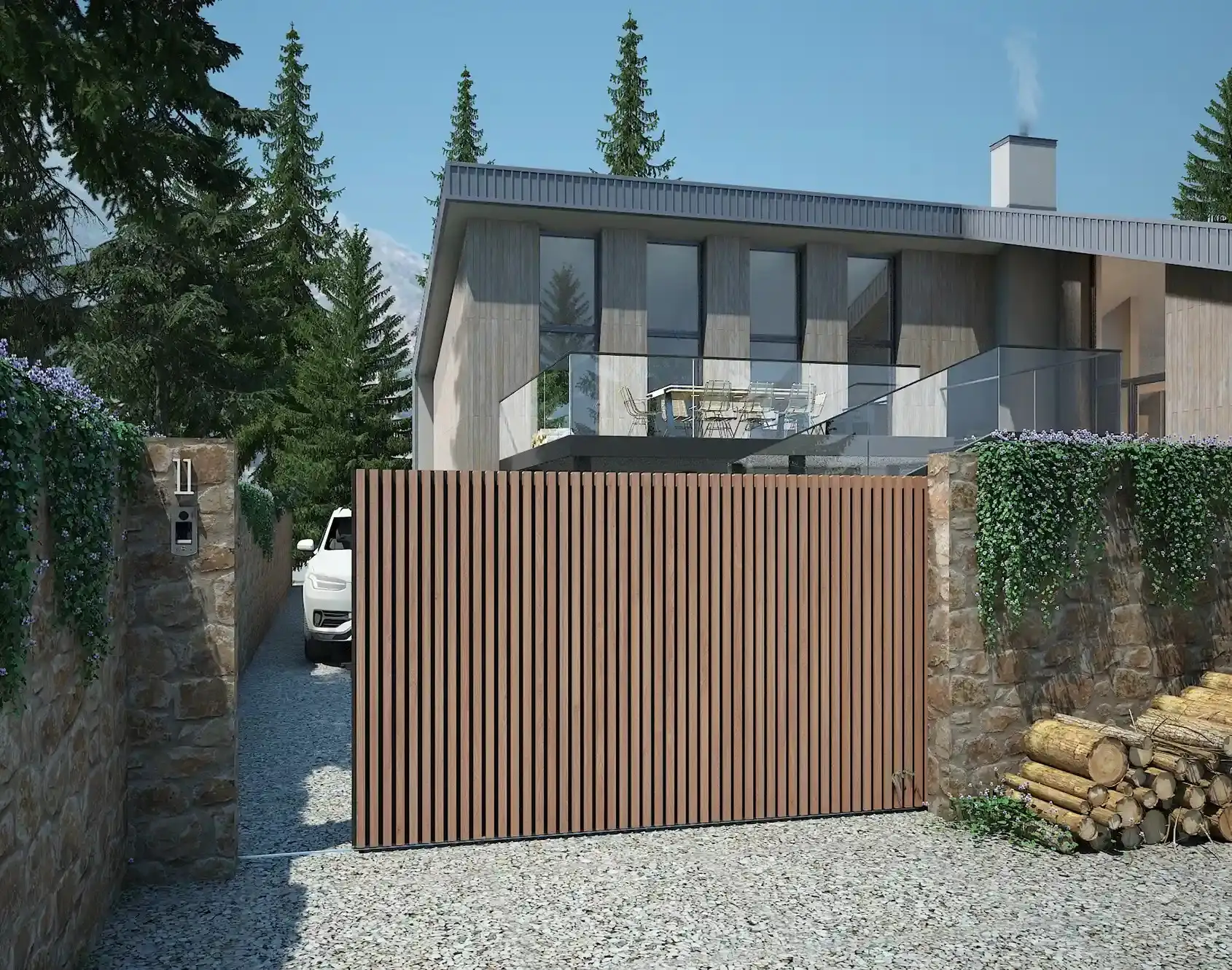 Kostum Klouar sliding gate