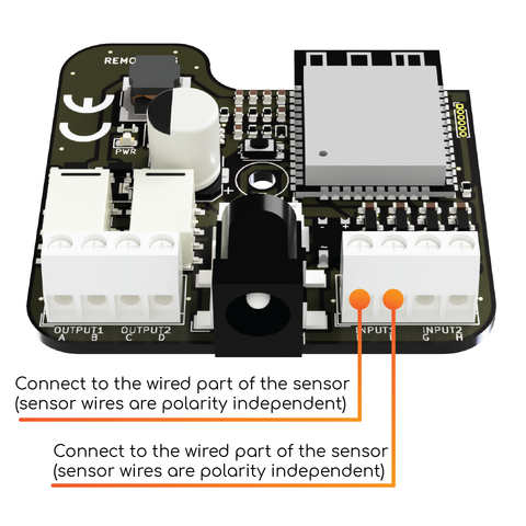 Sensor terminal connections