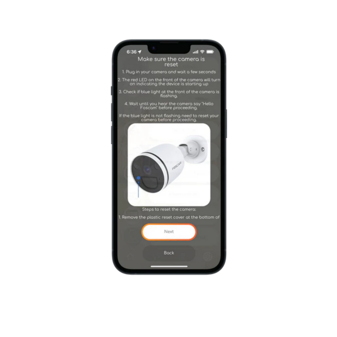 Powering on the Remootio OC1 camera